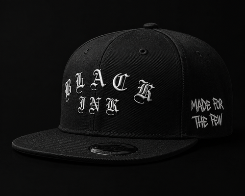 Black Ink snap back hat